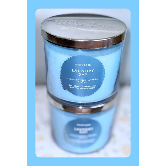 Lot of 2 Bath & Body Works Laundry Day Large 3-Wick Scented Candle 14.5oz - Picture 2 of 6